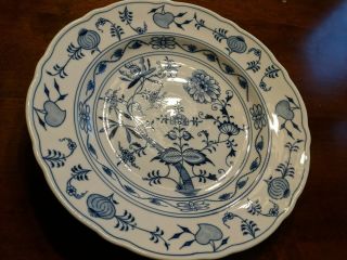 Vintage China Zwiebelmuster Blue Onion Porcelain Large Platter Bowl