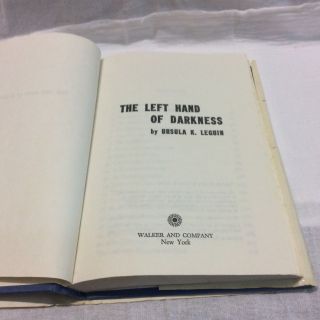 The Left Hand of Darkness by Ursula K.  LeGuin 1969 HC/DJ - 4