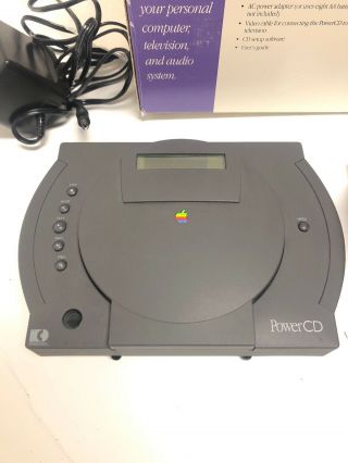 APPLE POWER CD VINTAGE 1993 RARE BOX STAND ADAPTER (NO REMOTE) 2