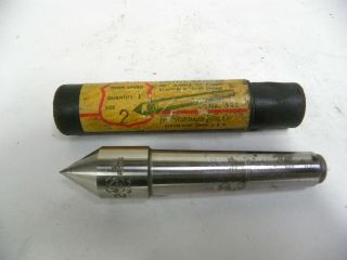 Vintage Standard Tool Size 2 Morse Taper Lathe Center (a5)