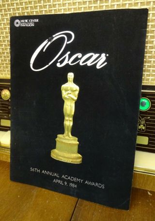 Vintage 1984 56th Annual Academy Awards Program Oscars Terms Of Endearment