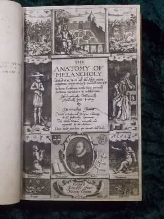 1628/32 ANATOMY OF MELANCHOLY ROBERT BURTON FINE LEATHER BOUND DEMOCRITUS JUNIOR 4
