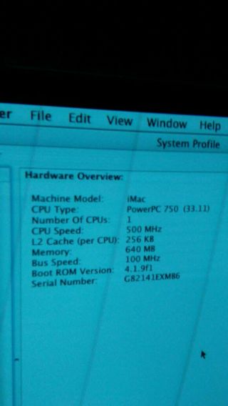 2002 Apple iMac 500MHz G3 Desktop Power PC Computer Blueberry Operating 4