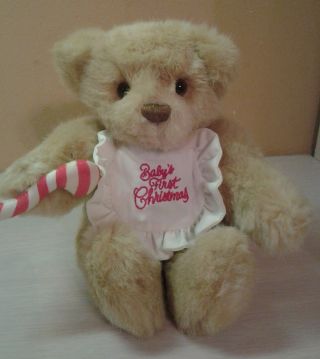 Vintage 1992 Hallmark Tan Teddy Bear Baby 