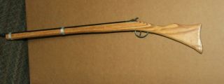 Vintage Us Made Parris Mfg Savannah Tn,  Wooden Toy Long Rifle 37” Cap Gun
