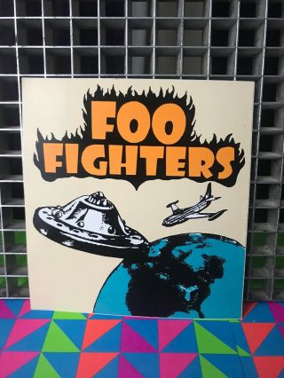 Vintage Foo Fighters Sticker 5”x 5” Collectible Rare 90 