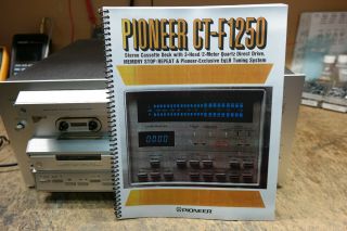 Pioneer CT - F1250 Cassette Deck Flagship Fully Restored NM 7
