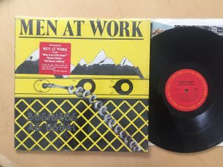 Men At Work " Business As Usual " 1982 Vintage Vinyl Shrink,  Hype Sticker Nm
