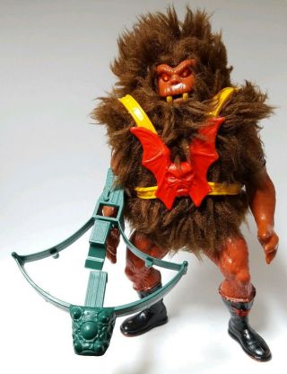 Grizzlor He - Man Motu Complete Figure Vintage W/crossbow Weapon Chest Armor Rough