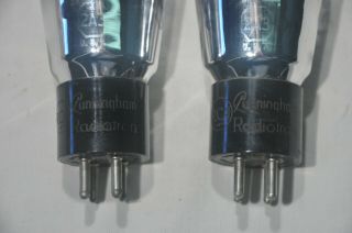 (2) RCA Cunningham 2A3 Mono Plate tubes.  stock 4