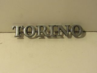 Vintage Ford Torino Emblem Trim Badge Metal Chrome Vintage Nameplate