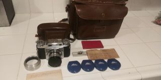 VOIGTLANDER PROMINENT CAMERA ULTRON 1:2 50 lens Walz filters 35mm Case, 4