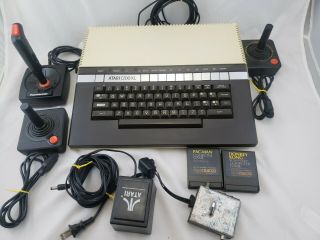 Vintage Atari 1200xl Home Computer W Power Supply Av Cord 2 Games 3 Controllers
