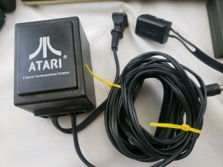 Vintage ATARI 1200XL Home Computer w Power Supply AV Cord 2 Games 3 Controllers 5