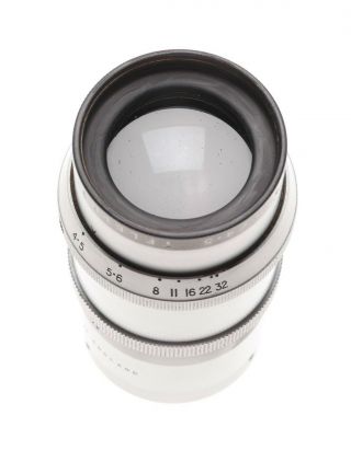 Dallmeyer London 4” F/4.  5 Telephoto C - Mount Lens Shade Hood Serial Nr.  323334 2