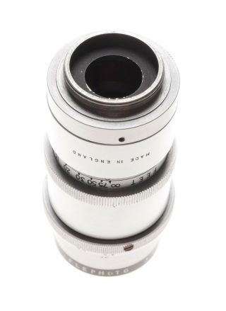 Dallmeyer London 4” F/4.  5 Telephoto C - Mount Lens Shade Hood Serial Nr.  323334 5