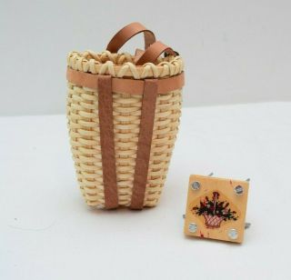 American Girl Pleasant Company Vintage Set Flowers Press Basket