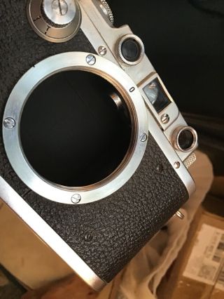 Leica Leitz 3C,  IIIC Camera With Summar 5cm F2 Lens & Case. 11