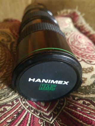 Vintage Camera Lens Zoom.  Hanimex 75 - 300 Mm Macro Lens,  An M42 (screw Mount