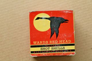Wards Red Head Reliance 12 Gauge Empty Shotgun Shell Box