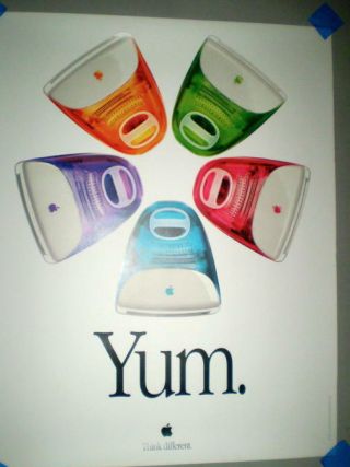 Apple Imac “five Flavors Yum” Poster
