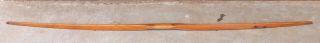 Vtg Wood Longbow Long Bow Recurve Archery 62 Inch
