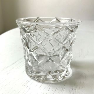 Rare Vintage Tiffany & Co Heavy Crystal Candle Votive Holder Exc