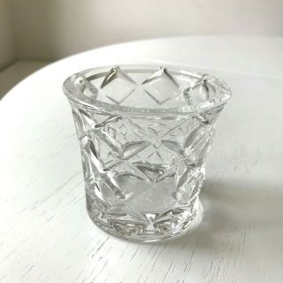 RARE Vintage Tiffany & Co Heavy Crystal Candle Votive Holder EXC 2