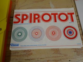 Vintage 1988 KENNER SPIROTOT Spirograph Kids Art Toy Game w/ Box & Instructions 4