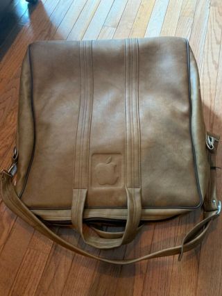 Rare - Vintage Apple Ii Computer Leather Carrying Bag Case