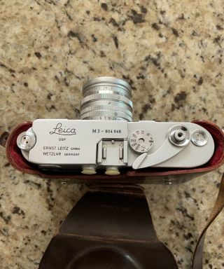 Leica M3 Camera W/ 50mm Leica 5cm Lens,  Case,  Expose Meter,  All Manuals