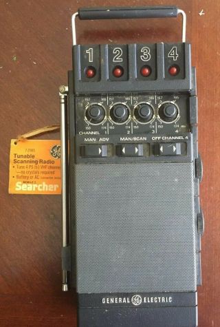 Vintage General Electric Mobile 1 Searcher Tunable Scanning Radio 7 - 2985