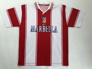 Vintage Atletico Madrid Football Shirt 1999 Home Maglia Calico Camiseta Simione