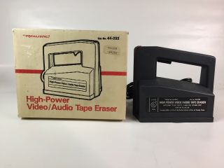 Vintage Radio Shack Audiovideo Tape Bulk Eraser Realistic High - Power 44 - 233