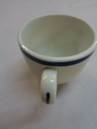 Vintage Navy China Demitasse Cup Fouled Anchor by Walker China Co.  1943 2
