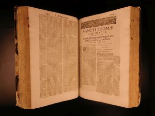 1689 Saint Thomas Aquinas BIBLE & Commentary on Epistles of Paul HUGE FOLIO 11