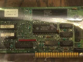 Vintage Apple II IIe IIgs SCSI Card 607 - 0291 - A OEM Computer 4