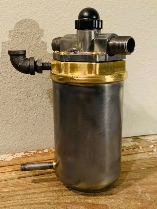 Vintage Steel & Brass Steam Tank,  Steampunk,  Versatile Industrial Lamp Part