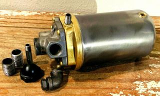Vintage Steel & Brass Steam Tank,  Steampunk,  Versatile Industrial Lamp Part 5