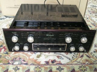 Mcintosh C28 Preamplifier With Speaker Relay Box And Mounting Brackets Oem Box