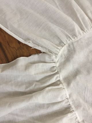 VTG White Gathered Bed Skirt Dust Ruffle For Daybed 14” Drop Made In USA 6
