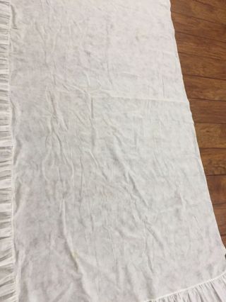 VTG White Gathered Bed Skirt Dust Ruffle For Daybed 14” Drop Made In USA 7