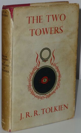 3rd Print The Two Towers Lord Of The Rings J R R Tolkien Unwin 1955 Uk H/b Lotr