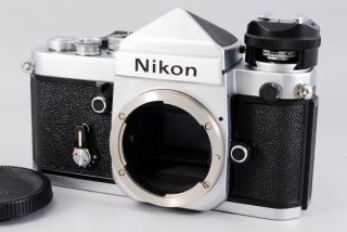 Nikon F2 Eyelevel Silver 35mm Slr Film Camera W/gun Coupler [near Mint] 409