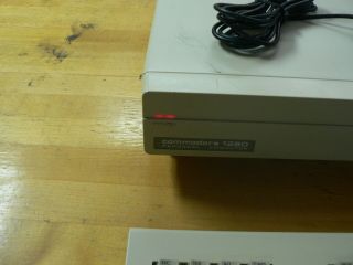 Vintage Commodore 128D Personal Computer & Keyboard Power Cord TV Cord Joystick 2