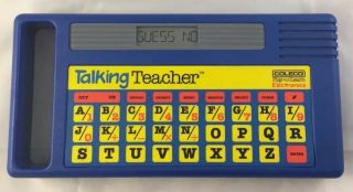 Coleco Talking Teacher Toy Tiger Electronics Play And Learn Vintage Retro