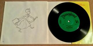 Vintage Disneyland Book and Record Mary Poppins 1965,  7 