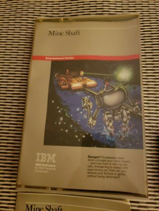 Vintage IBM PCjr Software MINE SHAFT Game Cartridge 2