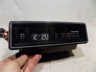1980s Panasonic Rc - 6030 Flip Number Digital Alarm Clock Radio Vintage Am/fm 70s