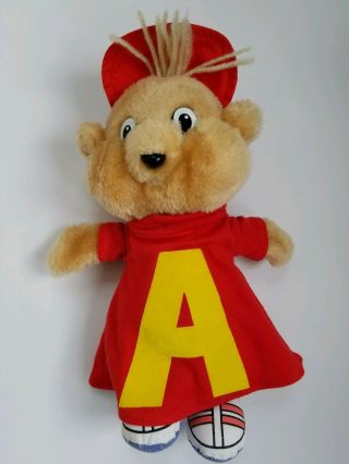 Vintage 1983 Alvin And The Chipmunks 11” Plush Doll 1983 Cbs Toys